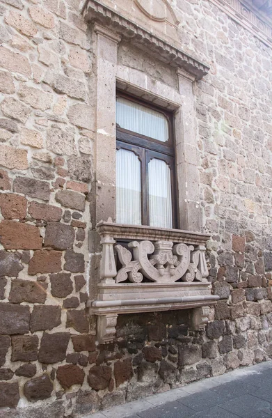 Janela Casa Colonial Morelia Michoacan México — Fotografia de Stock