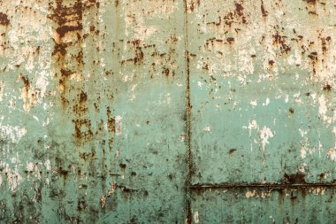 Eski paslı metal duvar Vintage Grunge stile.