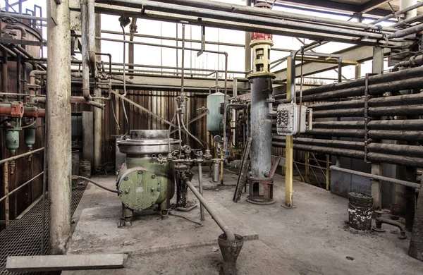 Antigua Fábrica Destruida Abandonada Zona Industrial —  Fotos de Stock