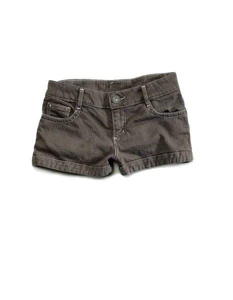 Shorts Para Senhora Para Calor Fundo Branco — Fotografia de Stock