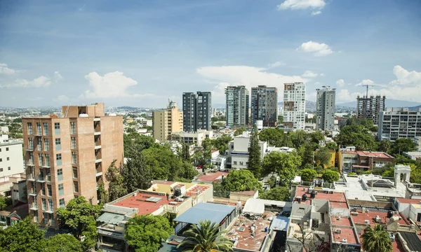 Vista Construcción Las Plazas Comerciales Cielo — Foto de Stock