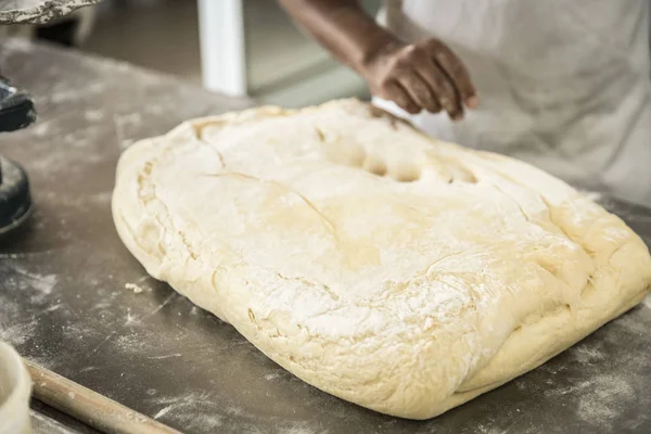 Dough Balls Preparing Bread — Stock Photo, Image