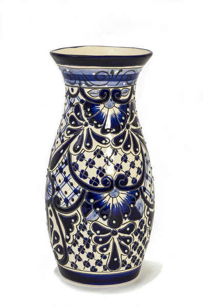 Porcelain vase, isolated on white