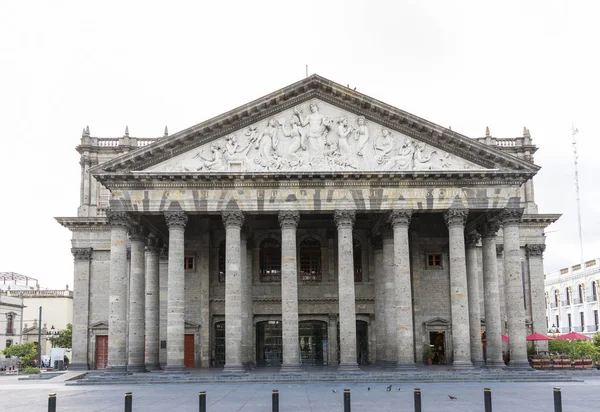 Fassade Des Degollado Theaters Denkmäler Von Guadalajara Jalisco Mexiko — Stockfoto