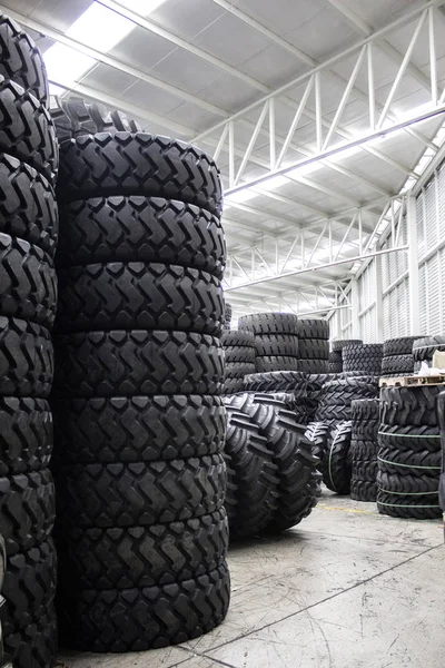 Group of new tires for sale at a tire store