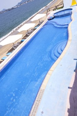 Okyanus manzara Meksika Beach. harika bir manzara