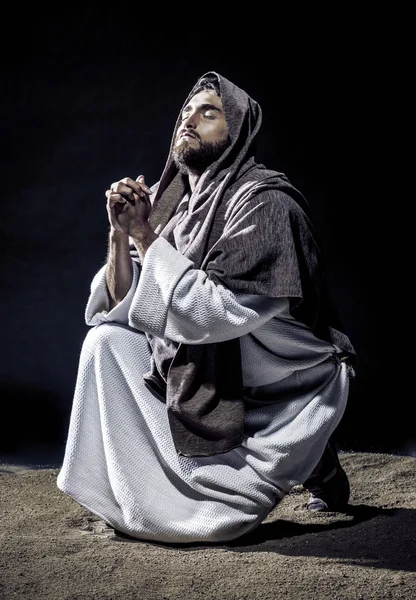 Jesus Cristo rezando — Fotografia de Stock