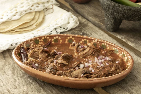 Comida mexicana. Placa de birria . — Foto de Stock