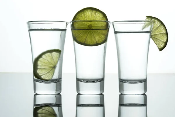 Tequila con sale e limone — Foto Stock