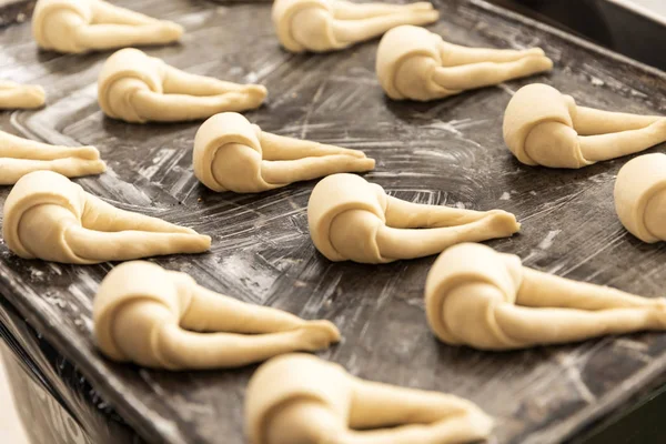 Deatil de produção de pão — Fotografia de Stock