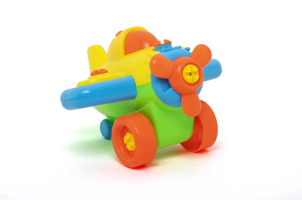 Пластиковые игрушки для ребенка — стоковое фото