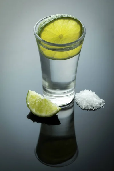 Tequila con sale e limone — Foto Stock