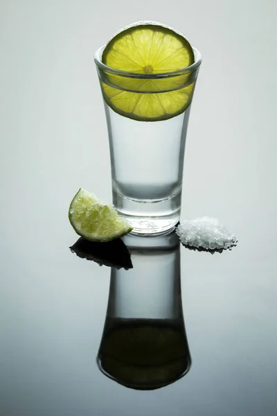 Tequila con sale e limone — Foto Stock