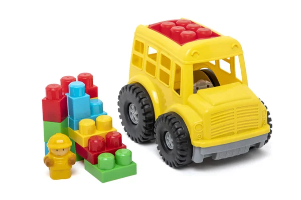 Пластиковые игрушки для ребенка — стоковое фото