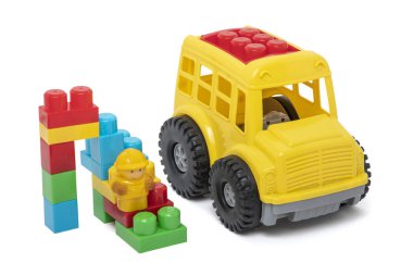 Çocuğun oyuncakları.