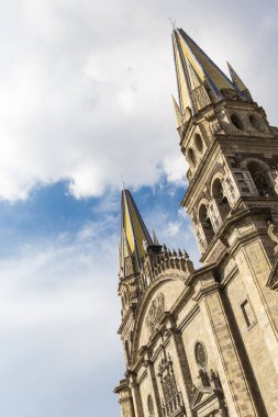 Metropolitan Katedrali... Guadalajara, Jalisco, Meksika 'nın mimari ve anıtları. Gündüz çekimleri.