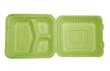 Beyaz arkaplanda yapay köpük kutusu