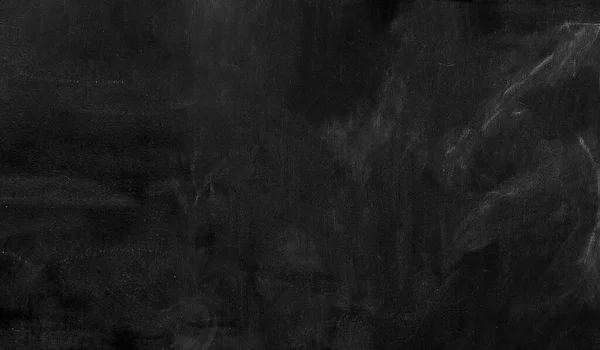 白色粉笔污迹的黑色黑板纹理 — 图库照片
