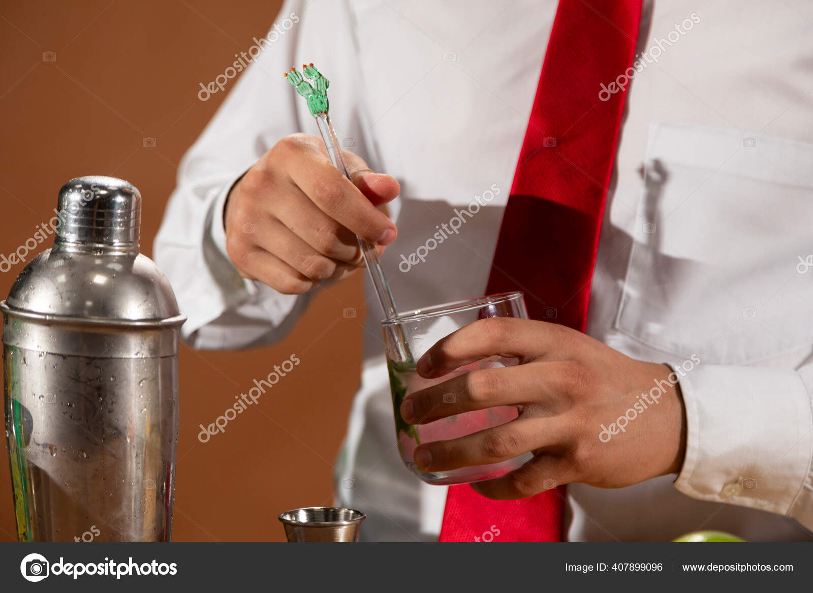 Barman Preparing Alcoholic Drink Cocktail Shaker Bar Some Glasses Liqueur  Stock Photo by ©camaralenta 407899096