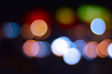 soyut bokeh gece şehir ışık arka plan bulanıklık