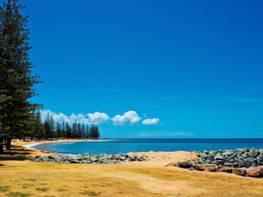 Beautiful Scenery At Scarborough Beach in Redcliffe, Queensland, Australia clipart