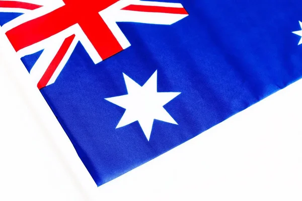 Australian National Flag On White Background