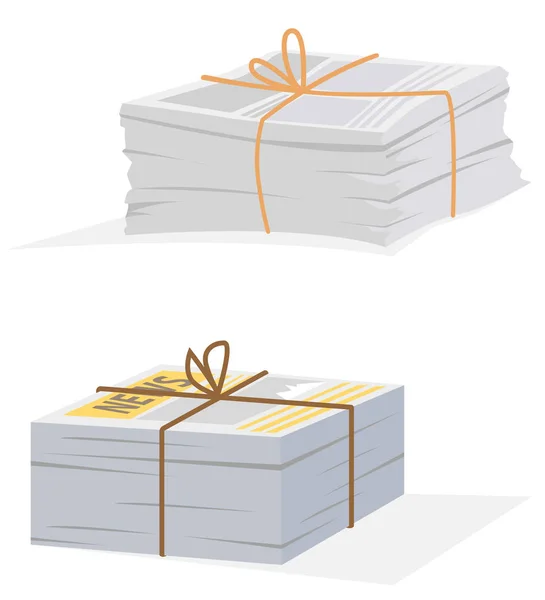 Bağlı karikatür Gazeteler kazık