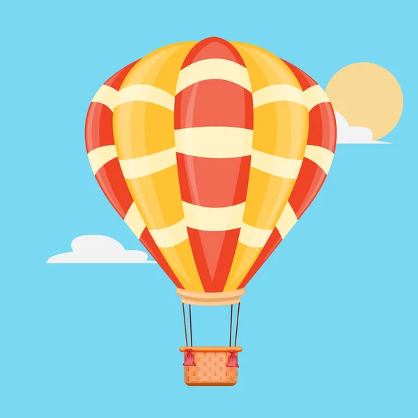 Hete Lucht Ballon Cartoon — Stockvector