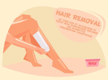 Kadın bacakları epilasyon ağda