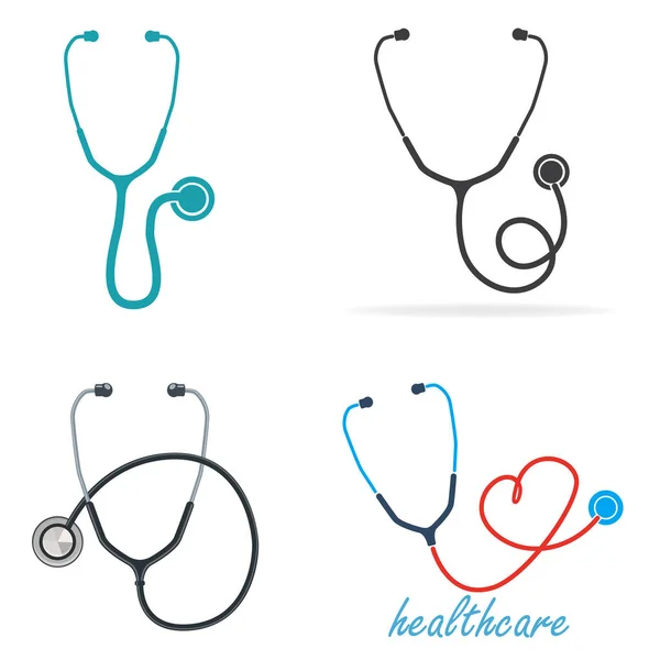 Stethoscope Set Icon Abstract — Stock Vector
