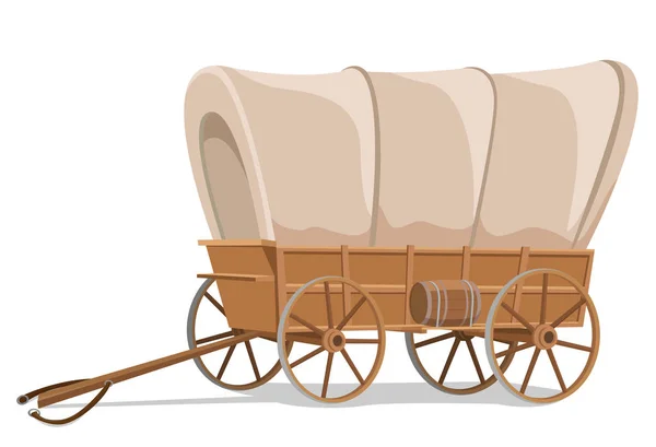 Historique Wagon Sans Cheval — Image vectorielle