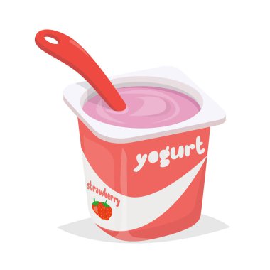 kaşık ile yoğurt Kupası