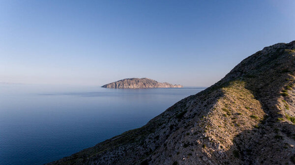 Панорамный вид на остров Сан-Диего, Нижняя Калифорния, Мексика. Море Кортеса
.