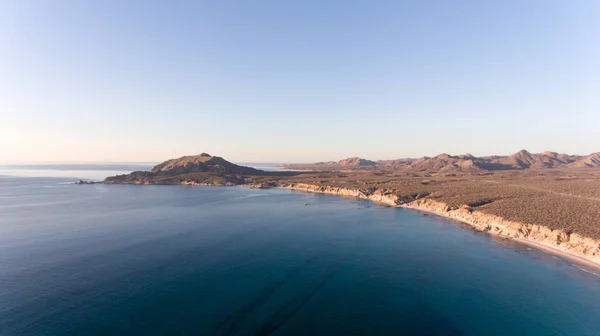 Letecké Záběry Národního Parku Cabo Pulmo Baja California Sur Mexiko — Stock fotografie