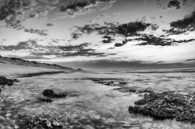 Bakış, deniz, Baja California sur Meksika çölün birleştiği deniz cortez, plajlarına.