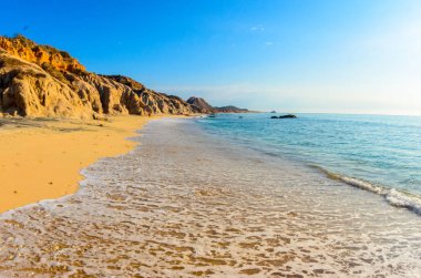 Bakış, deniz, Baja California sur Meksika çölün birleştiği deniz cortez, plajlarına.