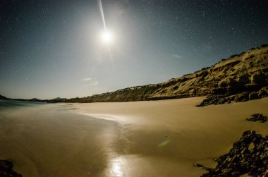 Bakış gelen bay, Cabo denizin Baja California sur Meksika çölün birleştiği Pulmo,.