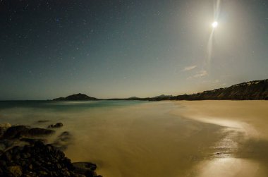 Bakış gelen bay, Cabo denizin Baja California sur Meksika çölün birleştiği Pulmo,.