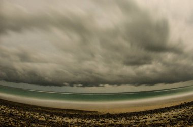 Bakış gelen bay, Cabo denizin Baja California sur Meksika çölün birleştiği Pulmo,.