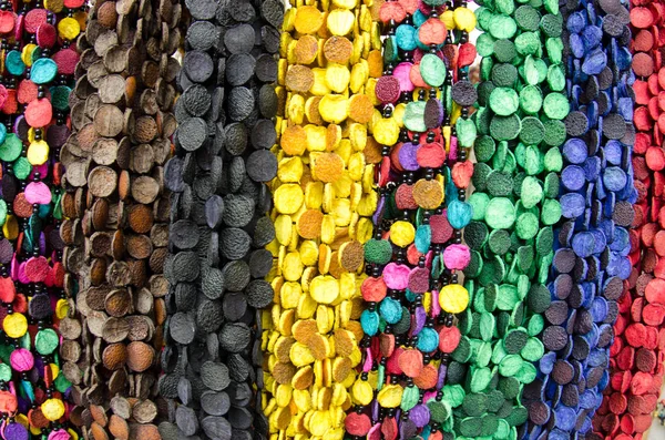 Mexican Beads Indian Handcrafts Market San Cristobal Las Casas Chiapas — Stock Photo, Image