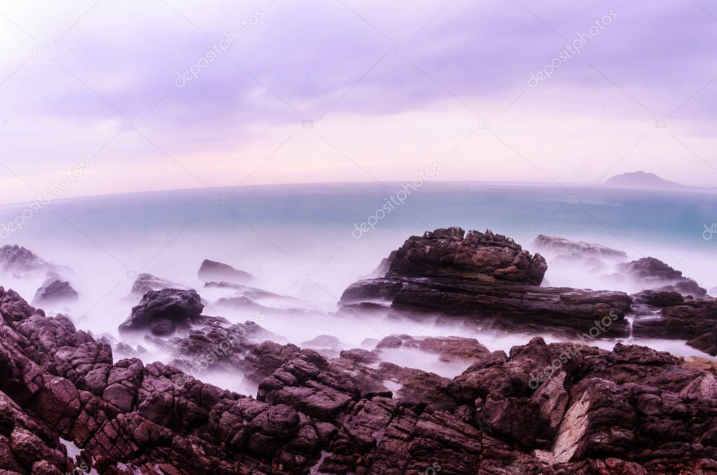 Scenics from the beaches of sea of cortez, where the desert meets the sea, Baja California sur Mexico.