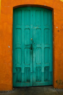 Door details from mexican towns clipart