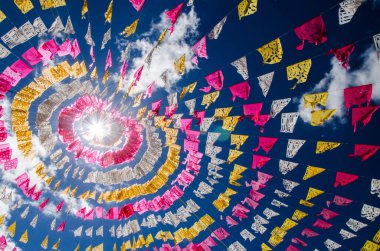 Girişinde bir Kilisesi, San Cristobal de las Casas, Mexico tüller.