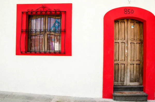 Detalhes Porta Das Cidades Mexicanas — Fotografia de Stock