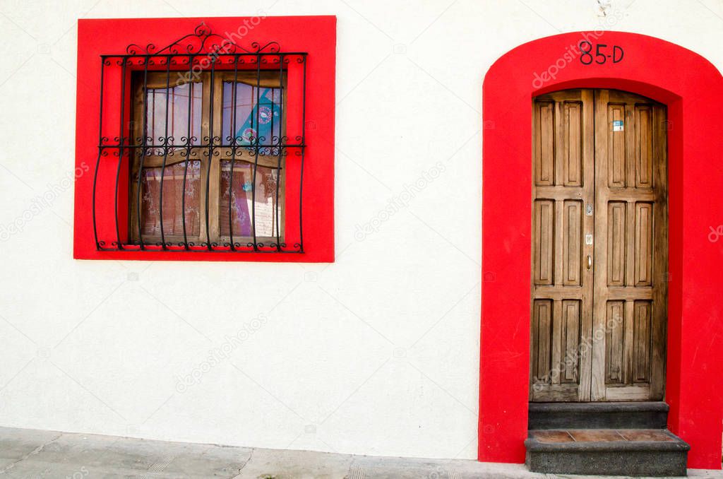 Door details from mexican towns