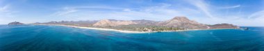 Cabo Pulmo Milli Parkı, Baja California Sur, Meksika havadan izleme.