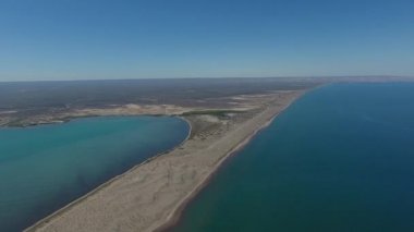 Isla San Jose, Baja California Sur, Meksika hava panoramik manzaralarını. Deniz cortez.