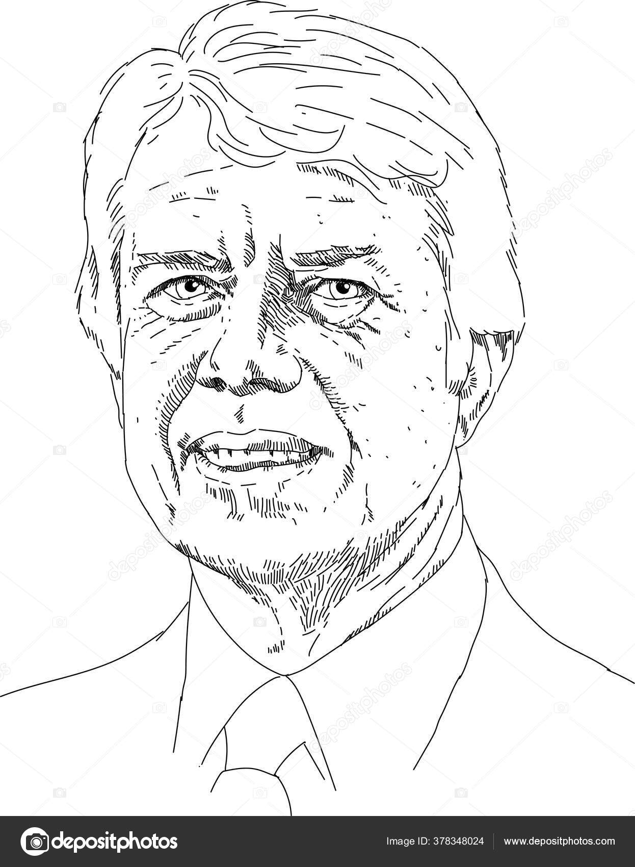 Jimmy Carter President Stock Vector Image by ©liogkih 378348024