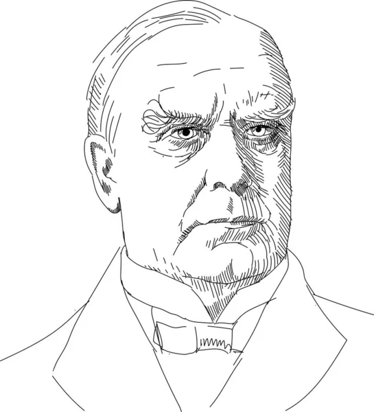 William Mckinley Americký Prezident — Stockový vektor