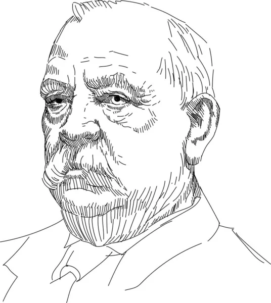 Stephen Grover Cleveland Prezydent Usa — Wektor stockowy